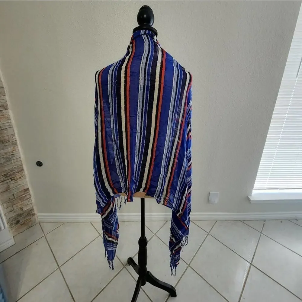 TALBOTS striped‎ long scarf